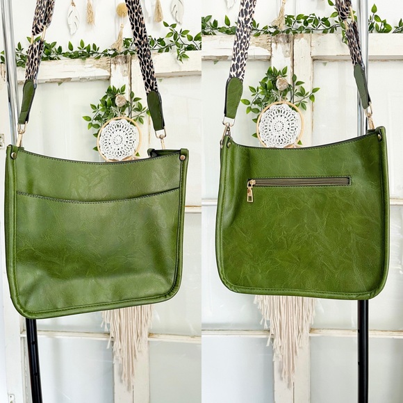 GREEN Guitar Strap Crossbody Bag - Picture 3 of 5
